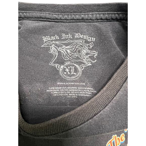 Black Ink Design - The 2nd Amendment / Don’t Tread On Me Distressed Tee - XL - Picture 5 of 5